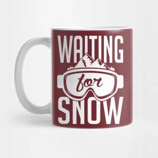 Waiting for snow (white) Mug